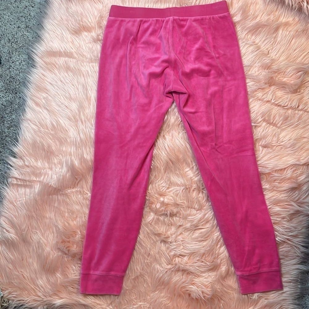 Juicy Couture Woman’s Pink Velour Y2K Joggers Size Small - Picture 3 of 7